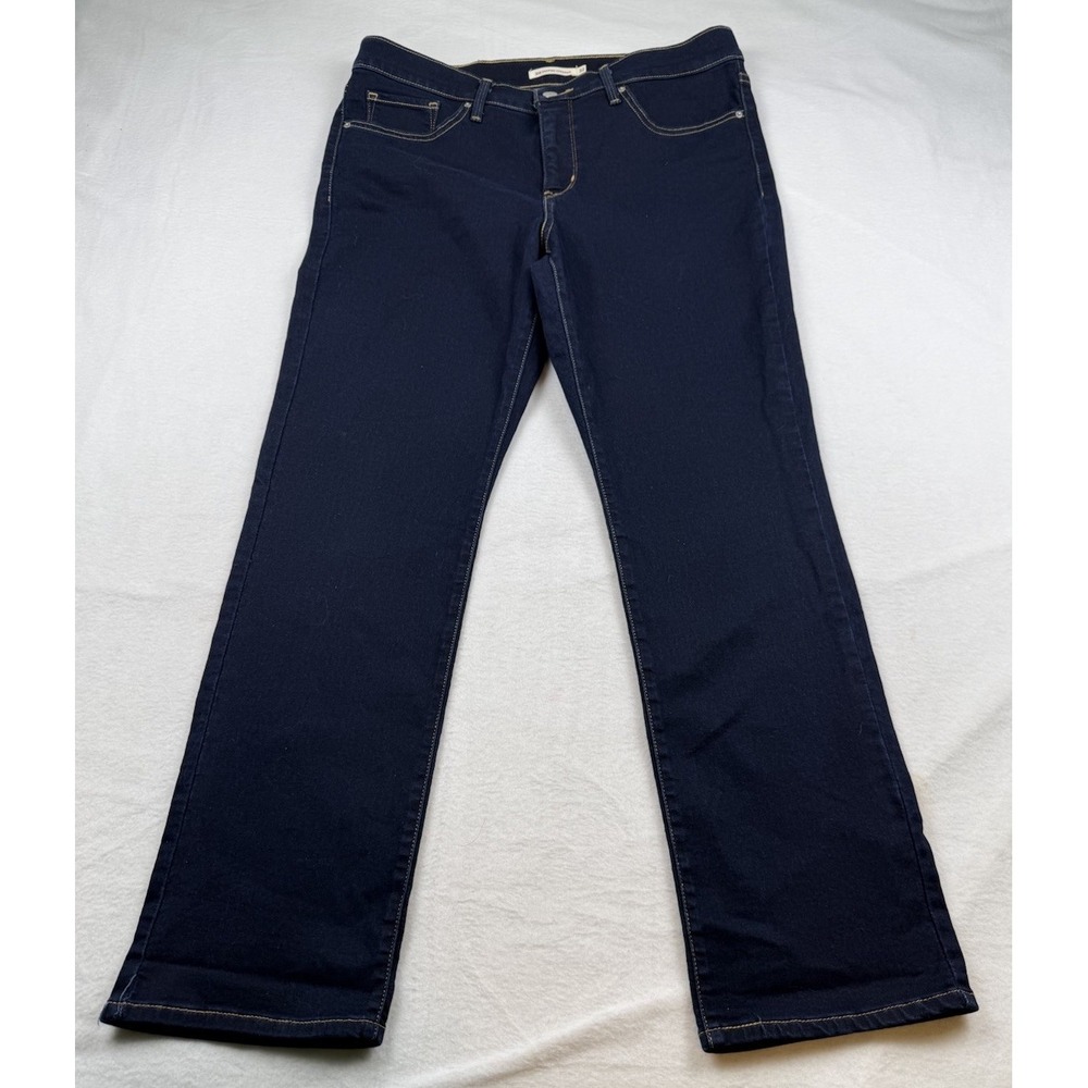 Levi's 314 Shaping Straight Bootcut Jeans Dark Wash Women's Size 32